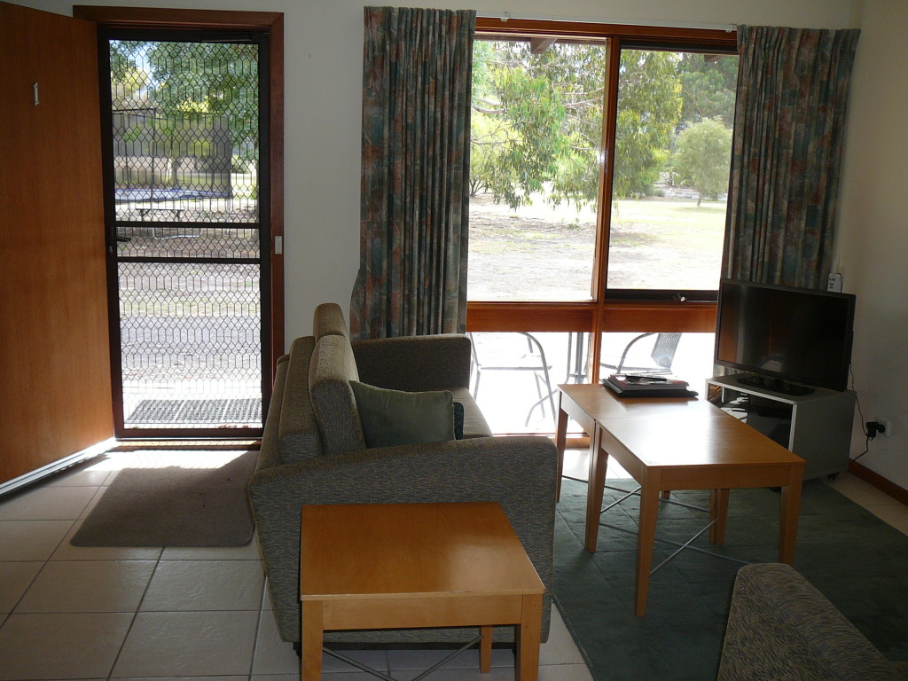 The living area, Halls Haven Resort Grampians Victoria