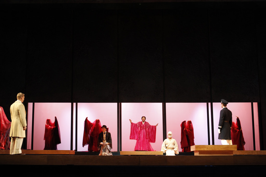 The cast of Opera Australia's Madama Butterfly. Picture by Jeff Busby.