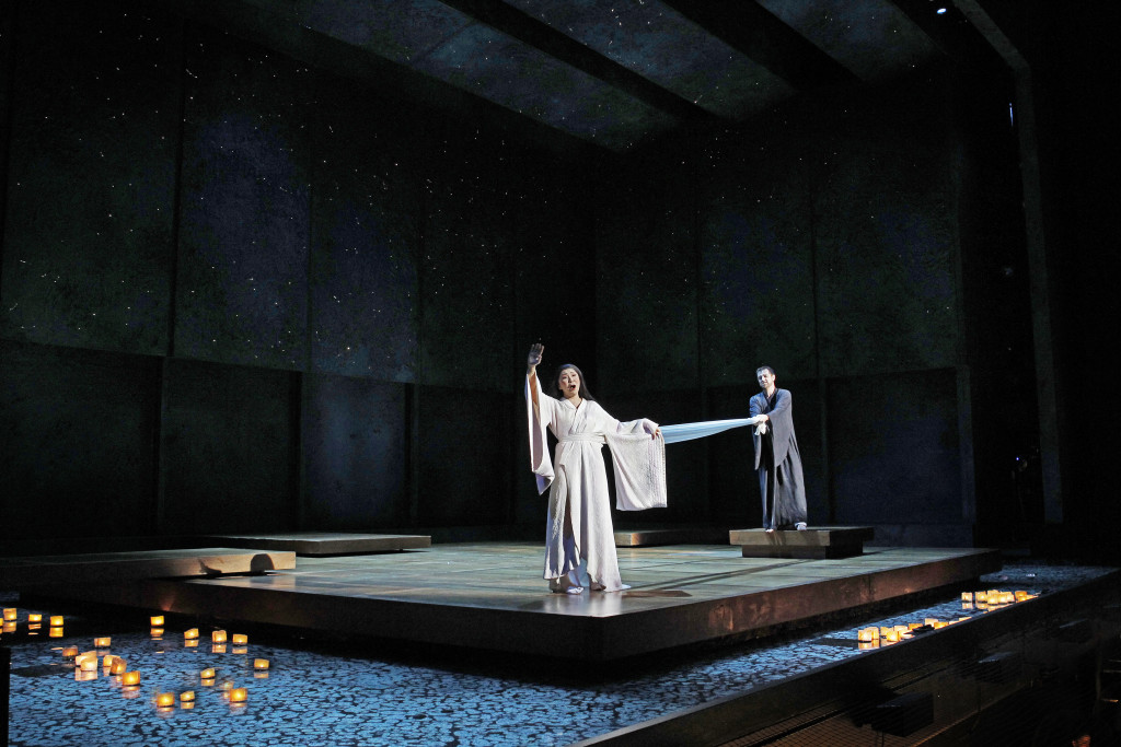 Hiromi Omura and James Egglestone in Opera Australia's Madama Butterfly. Picture by Jeff Busby.