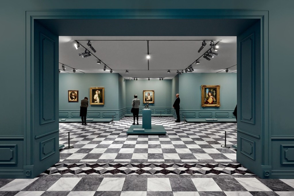 Installation view of Masterpieces from the Hermitage: The Legacy of Catherine the Great. Photo by Brooke Holm.