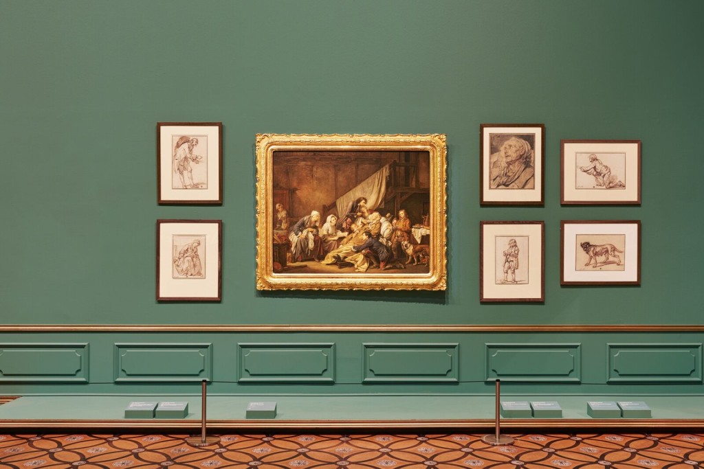 Installation view of Masterpieces from the Hermitage: The Legacy of Catherine the Great. Photo by Brooke Holm.