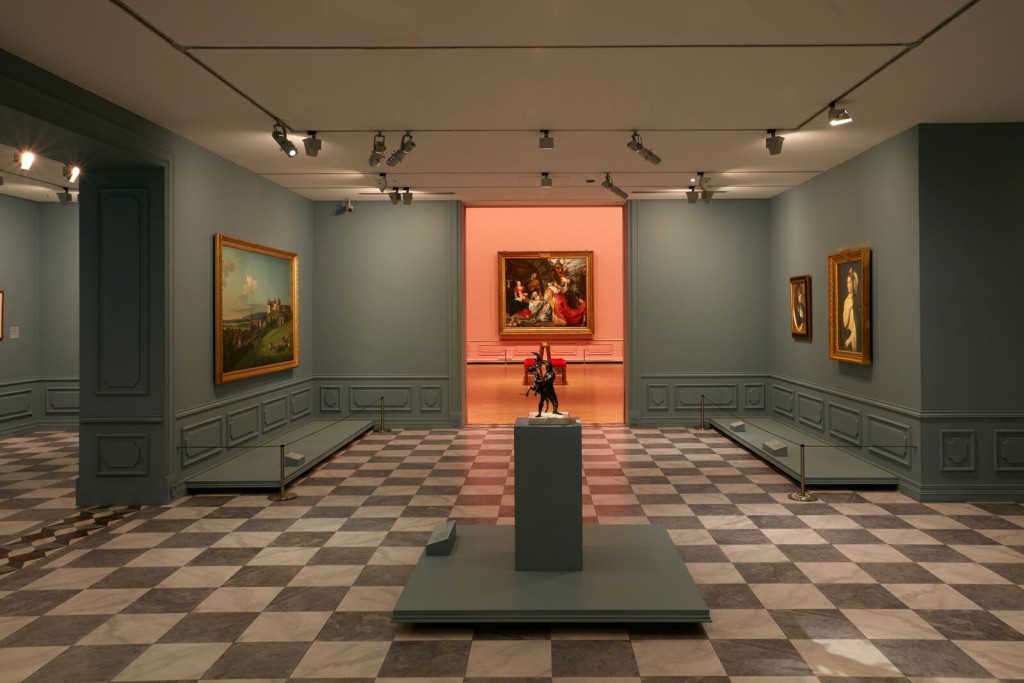 Installation view of Masterpieces from the Hermitage: The Legacy of Catherine the Great, Photo by Sean Fennessy.