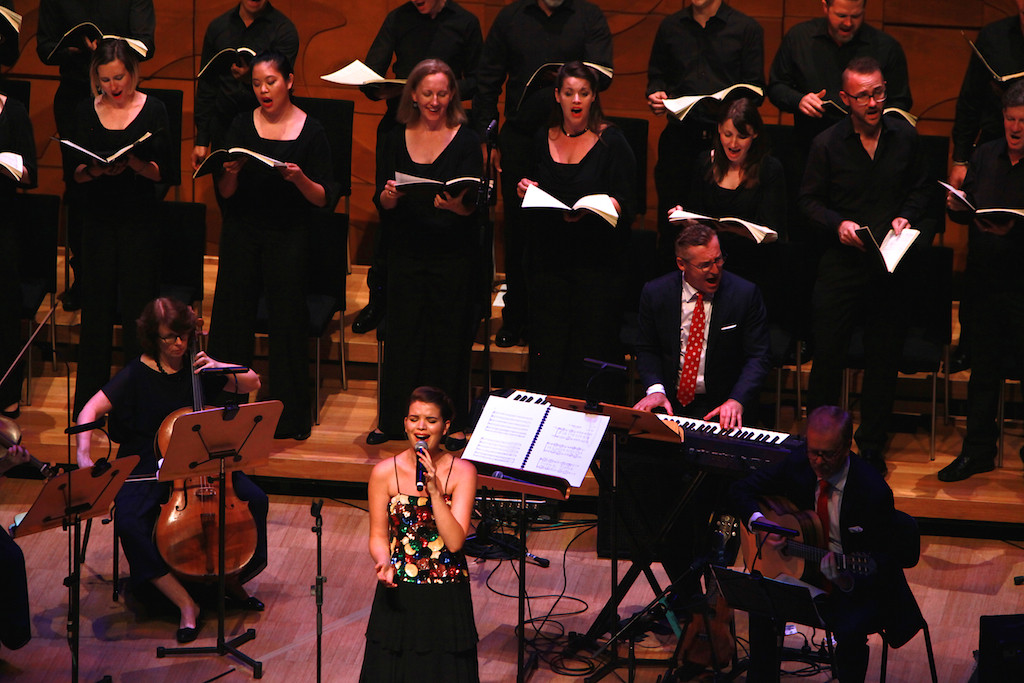 Emma Birdsall and the choir