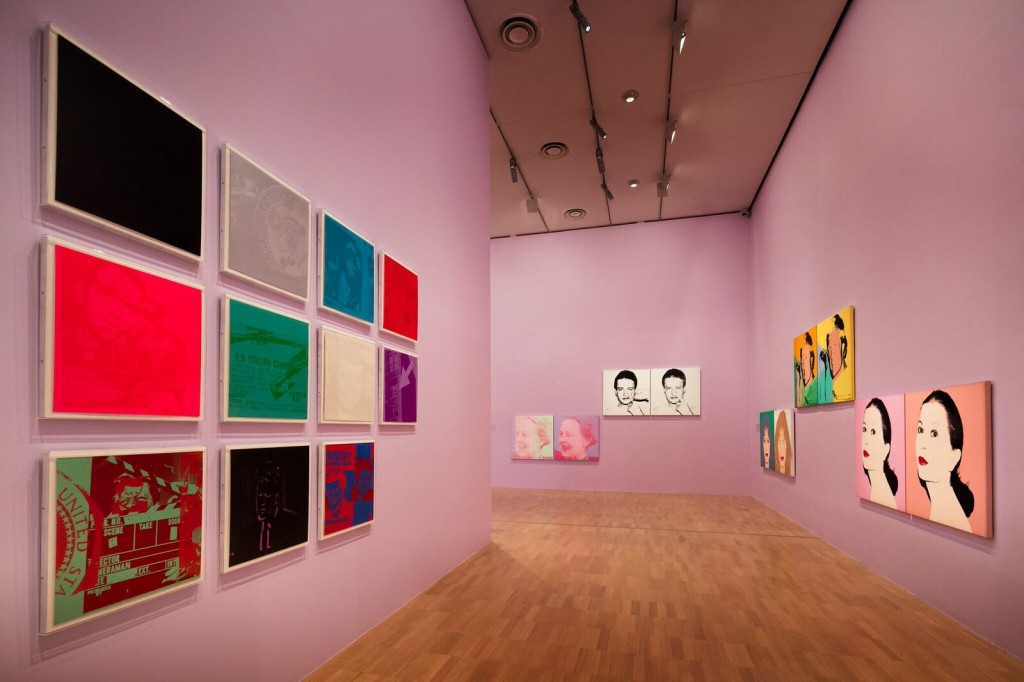 Installation view of the Andy Warhol | Ai Weiwei exhibition at the National Gallery of Victoria, 11 December 2015 –24 April 2016. Andy Warhol artwork © 2015 The Andy Warhol Foundation for the Visual Arts, Inc./ARS, New York. Administered by Viscopy, Sydney. Photo: John Gollings