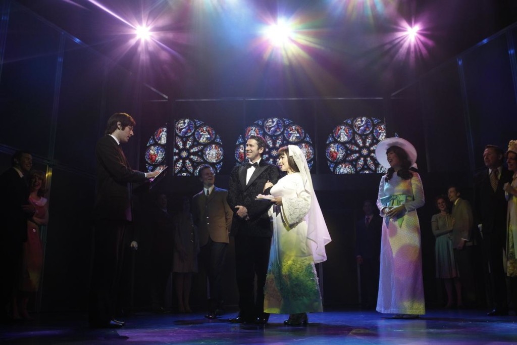 The wedding of Judith Durham (Pippa Grandison) to Ron Edgeworth (Adam Murphy) is included in the show.