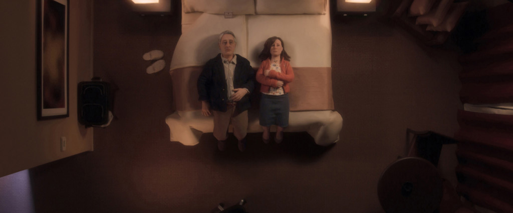 David Thewlis voices Michael Stone and Jennifer Jason Leigh voices Lisa in the film, ANOMALISA, by Paramount Pictures