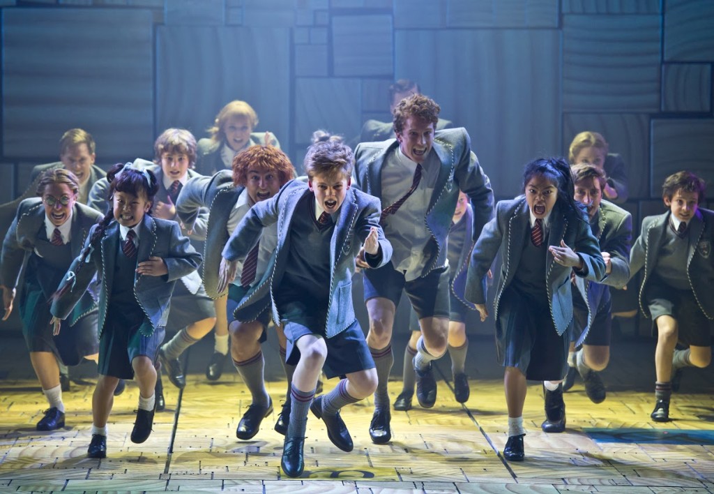 Another colorful ensemble scene in Matilda the Musical. Photo by James Morgan.