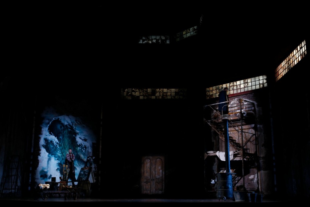 The studio set in Opera Australia's La Bohème