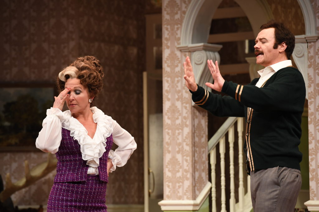 Blazey Best and Stephen Hall in Fawlty Towers Live on Stage.