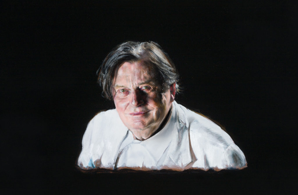 Winner of the 2106 Archibald Prize Louise Herman’s portrait of Barry Humphries.