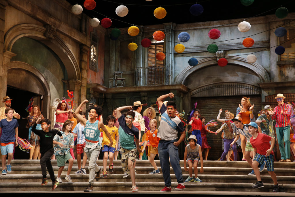 The Opera Australia Chorus and Children’s Chorus in Opera Australia’s 2017 production of Carmen. 