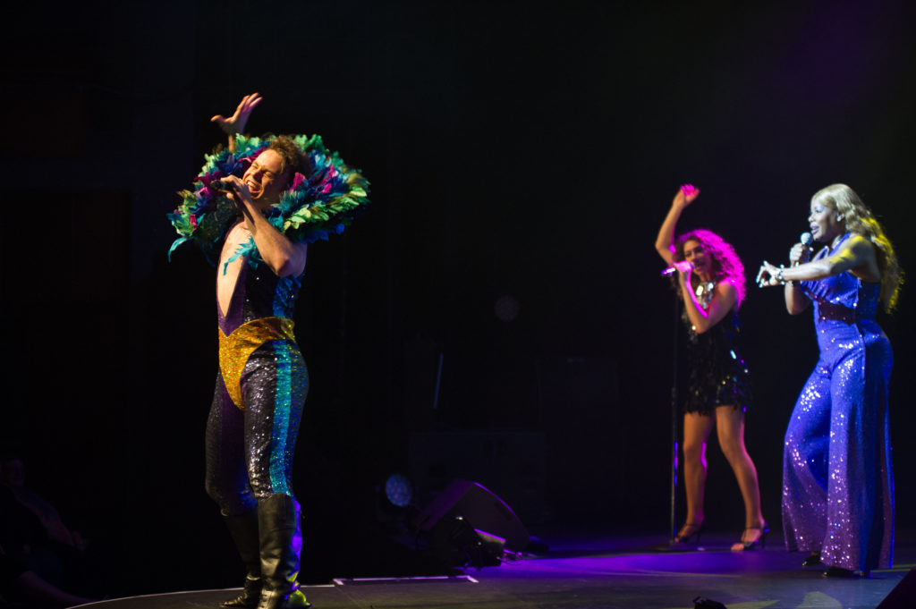 Tom Oliver, Rechelle Mansour and Marcia Hines in Velvet