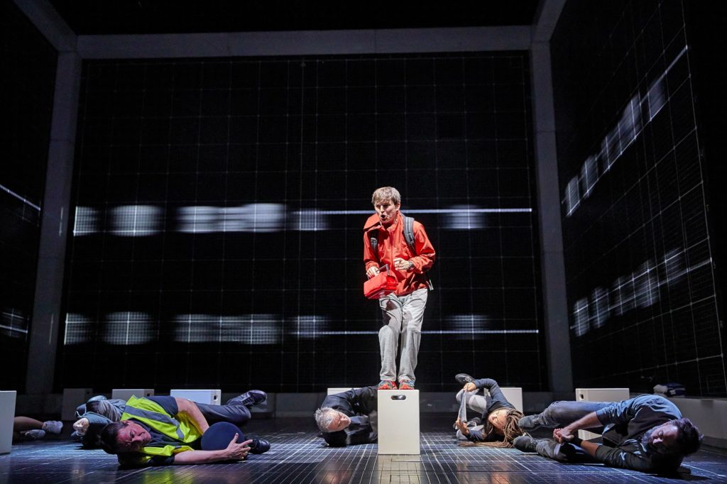 Joshua Jenkins (Christopher) and company - Curious Incident International Tour. Photo by BrinkhoffMögenburg