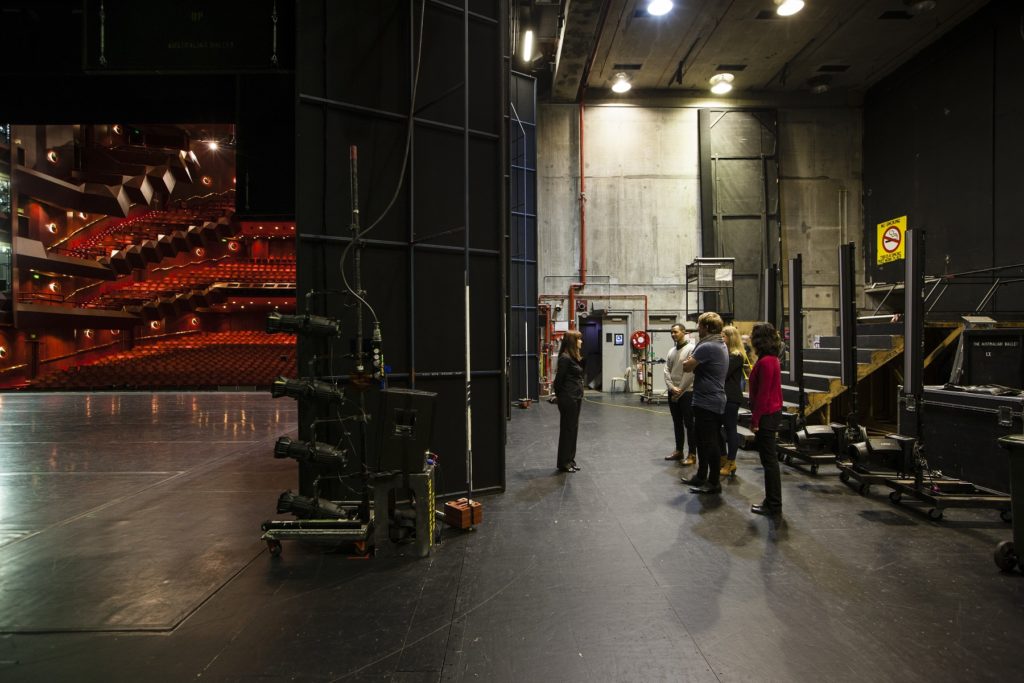 While our group didn't get backstage at the State Theatre we did have a good view of the stage.