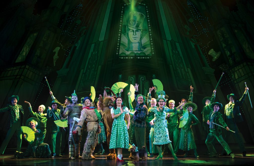 The cast of The Wizard of Oz in action at Melbourne's Regent Theatre.
