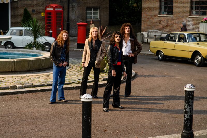 Joe Mazzello (John Deacon), Ben Hardy (Roger Taylor), Rami Malek (Freddie Mercury) and Gwilym Lee (Brian May).