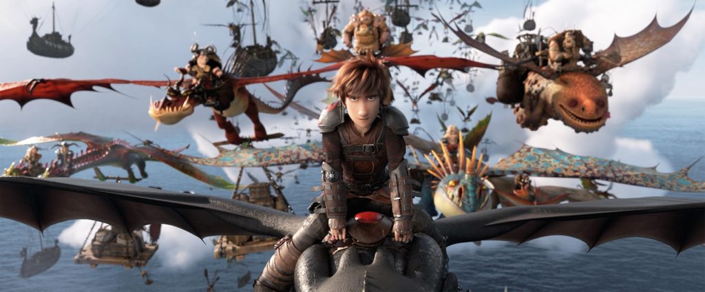 Hiccup (Jay Baruchel) and his Night Fury dragon Toothless lead the Dragon Riders in DreamWorks Animation’s How To Train Your Dragon: The Hidden World, directed by Dean DeBlois