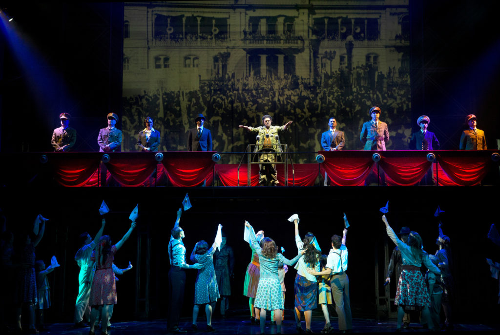 The cast of Evita in action.*