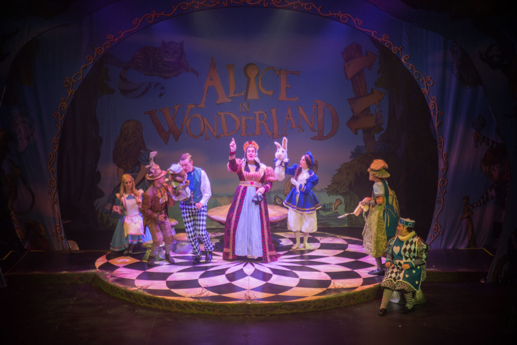 The cast of Alice in Wonderland.